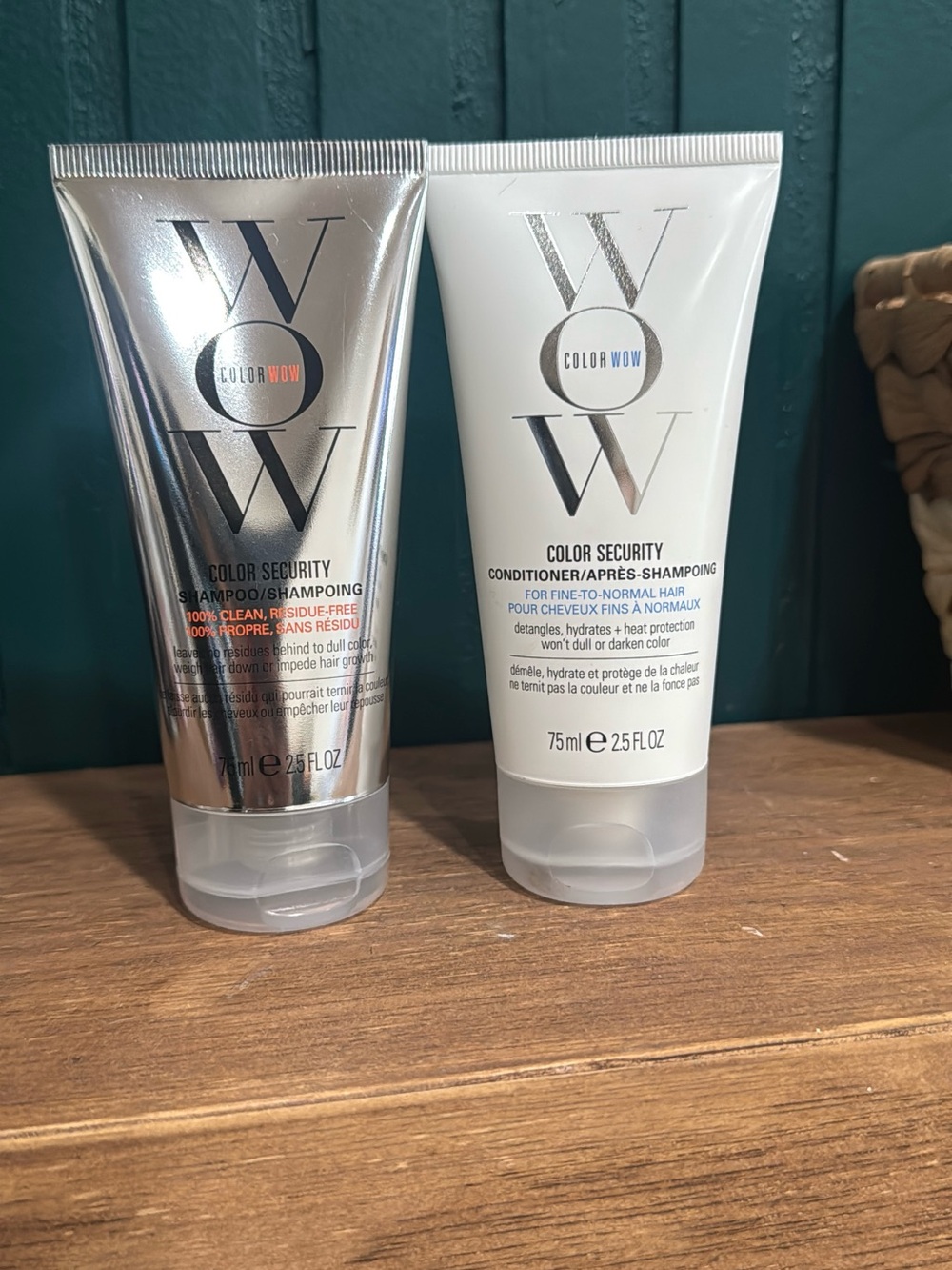 Color Wow Color Security Shampoo & Conditioner Travel Duo - Silver / White